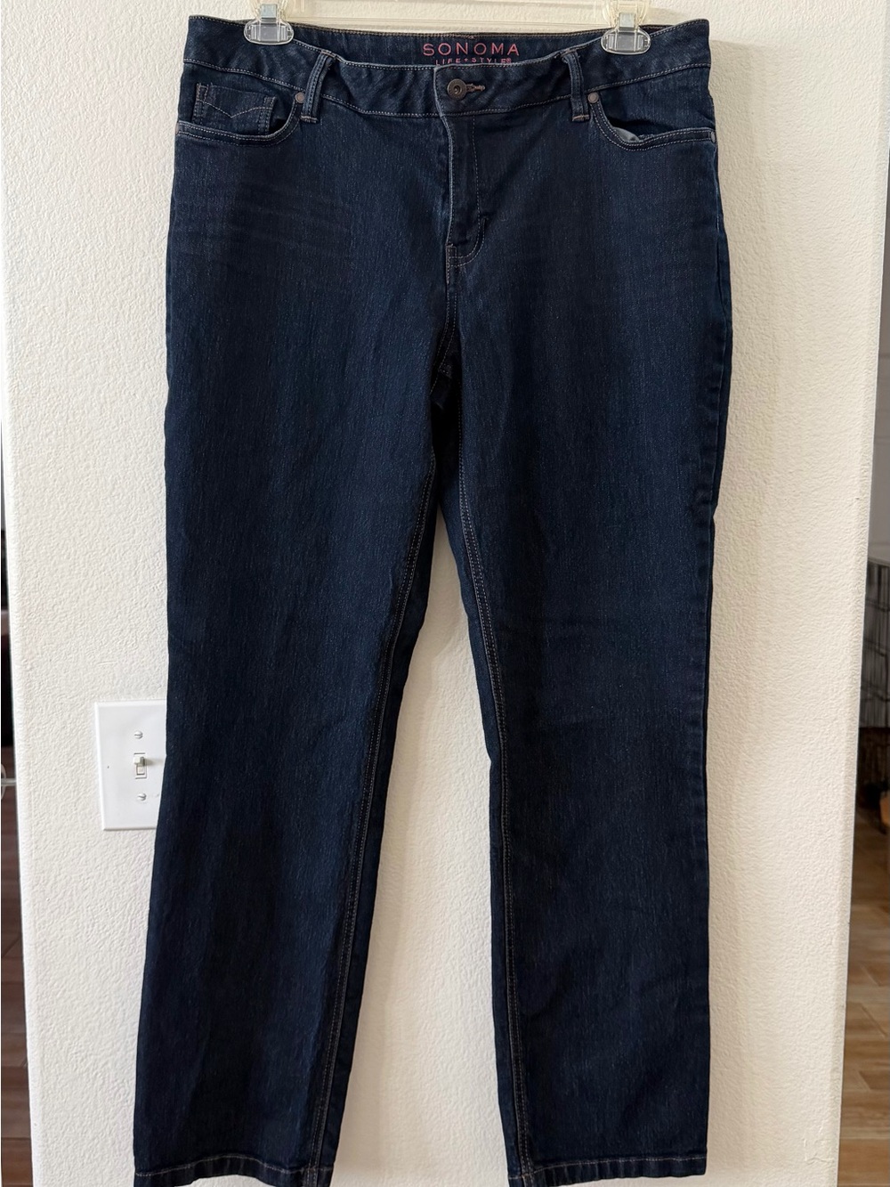 Sonoma Lifestyle Dark Wash Modern Fit Straight-Leg Women’s Jeans Size 16